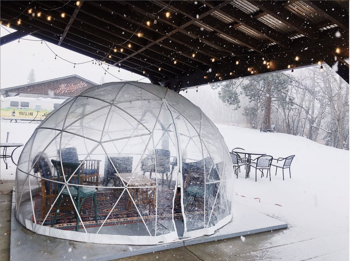 best patios in Missoula - highlander igloo