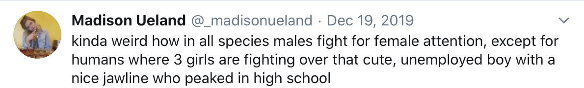 @madisonueland Twitter